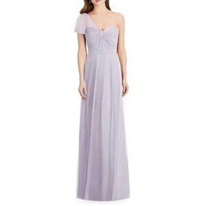 Jenny Packham Lilac One-Shoulder Maxi Gown